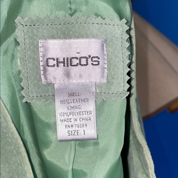 Chico's Sage Green Bomber Jacket - Picture 9 of 9